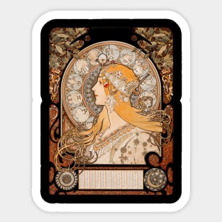 Godess woman vintage painting Sticker